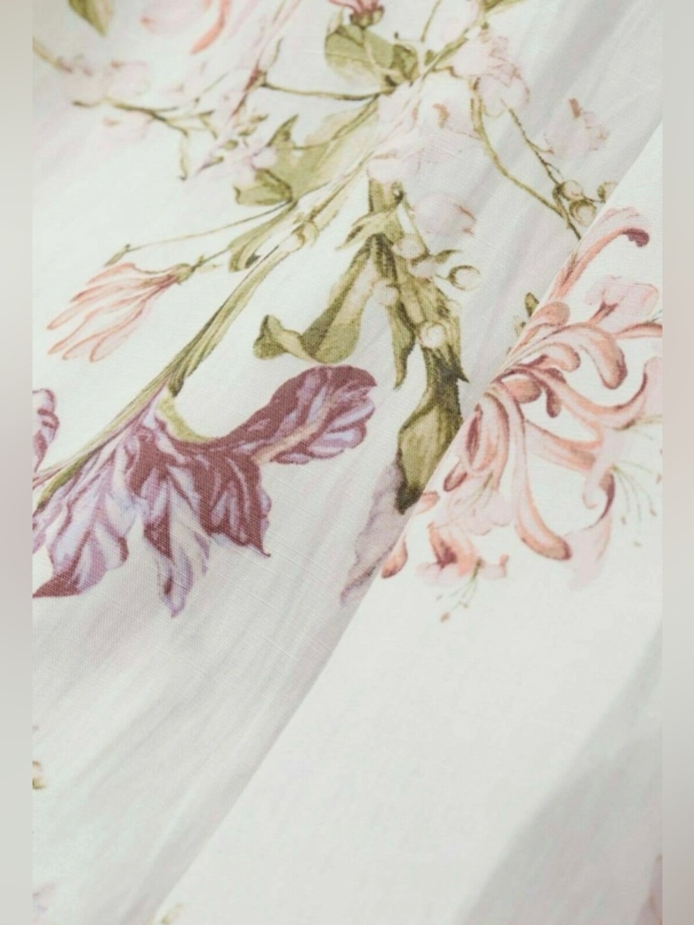 🌸✨ H&M x Brock Collection Floral Criss Cross Back Midi Dress Cream Size S NWT - Picture 15 of 16